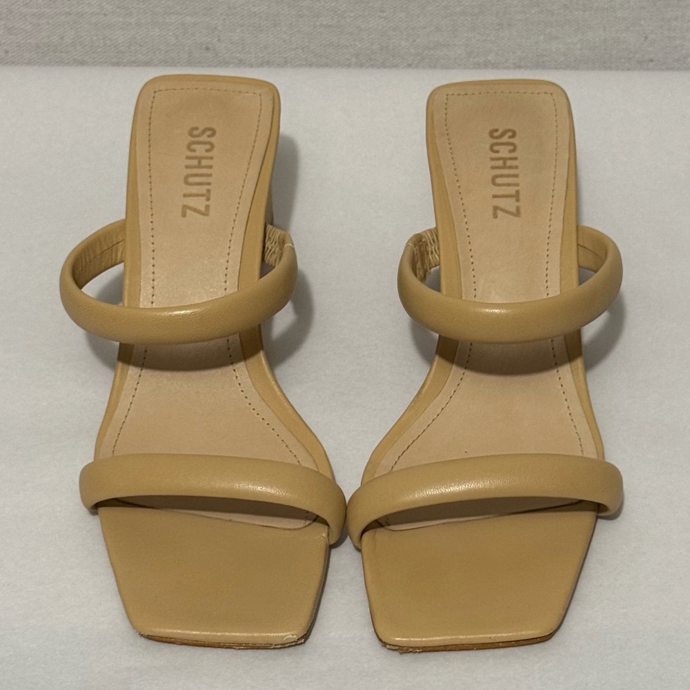 SCHUTZ Tan Heeled Sandals